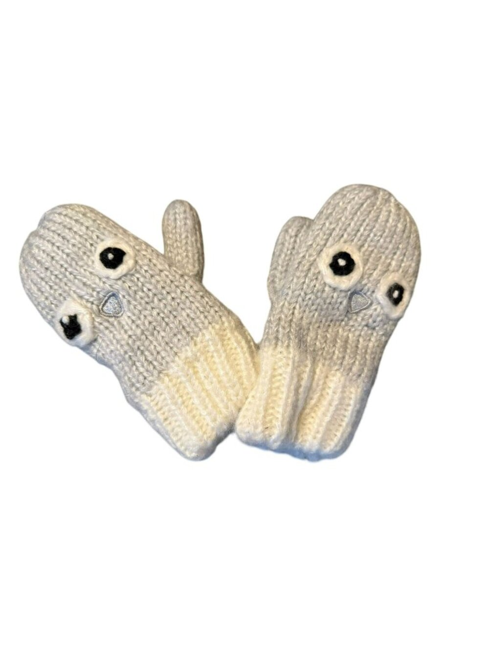 The Childrens Place Big Girls Owl Animal Critter Gray Mittens